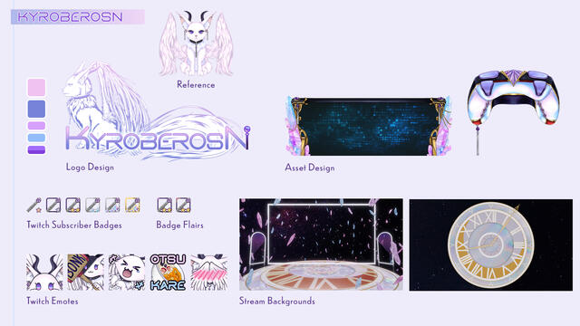 KyroberosN Twitch and Art Assets